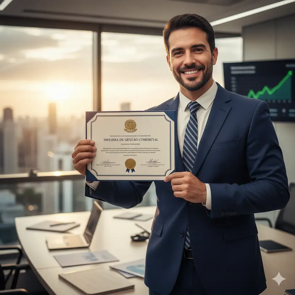 Depoimento de Fernando C., gerente de vendas que aumentou o salário com o diploma.