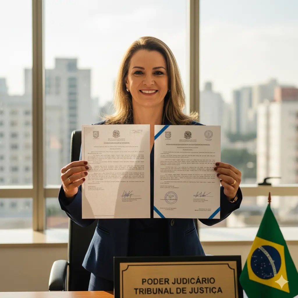 Depoimento de Patrícia A., que usou o certificado para tomar posse em concurso.